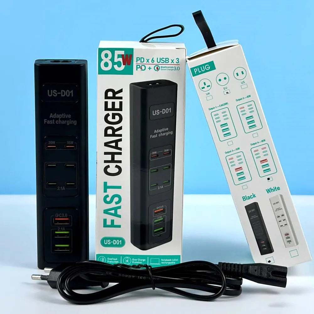 US-D01 PD30W+QC3.0 wall charger from 1m outlet